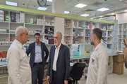 بازدید معاون وزیر بهداشت و رئیس سازمان غذا و دارو از مجموعه داروخانه های 13 آبان دانشگاه علوم پزشکی تهران 