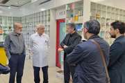 بازدید بازرس کل امور بهداشت و درمان از داروخانه 13 آبان در ایام جنگ
