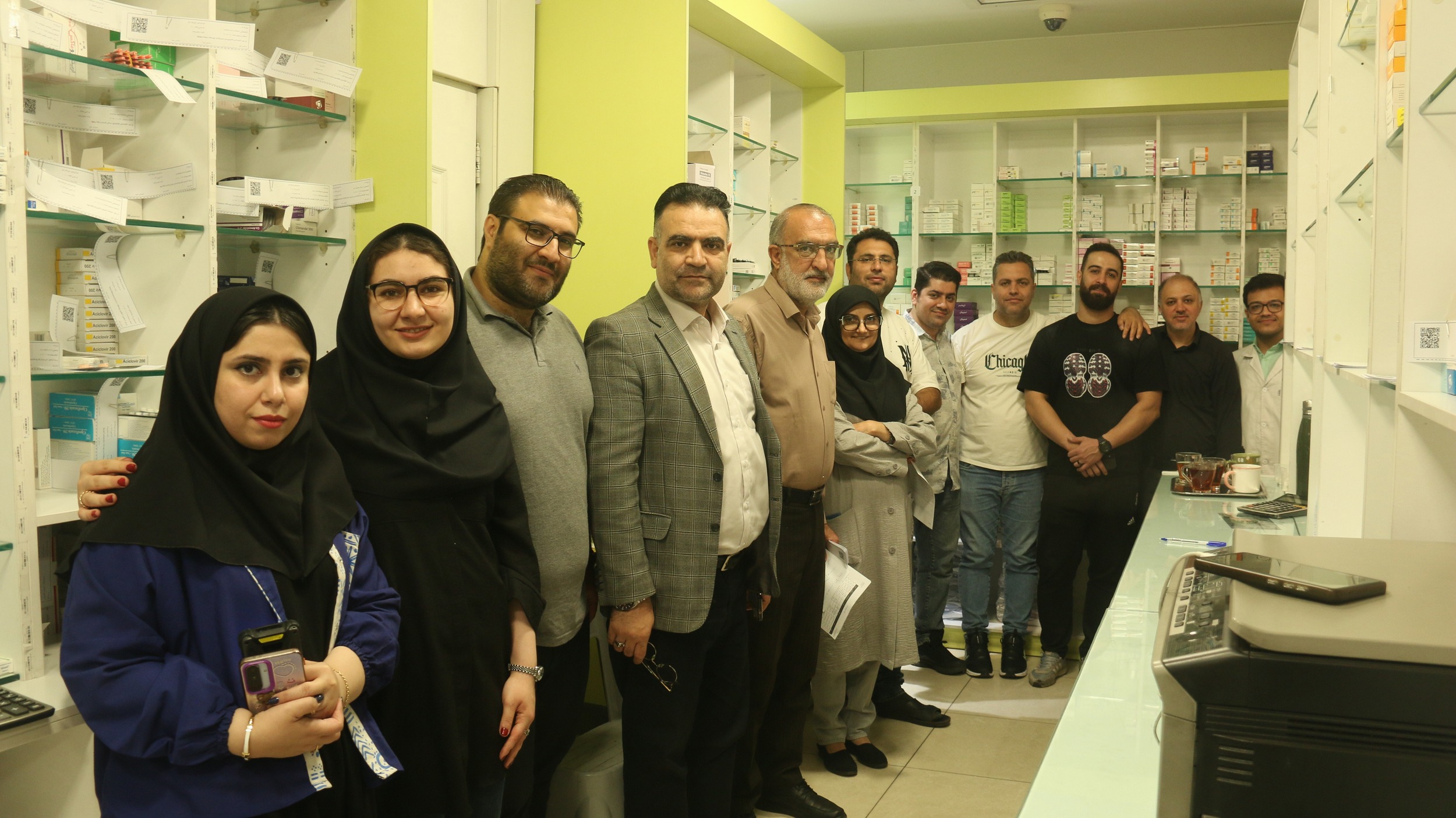 انجام عملیات در داروخانه‌های ایثار، بیمارستان سینا و بیمارستان شریعتی و دو انبار مرکزی